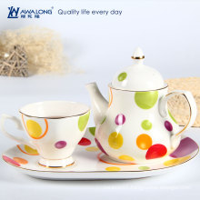 one person use authentic Chinese tea set with tray / bone porcelain caff popular modern tea set